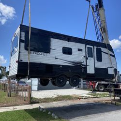 Sheds Relocated , Movemo Casita De Patio Container Rv Trailer Crane Available 