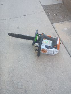 CHAINSAW STIHL MODELO 193 T BARRA 16 PULGADAS BUENAS CONDICIONES TRABAJANDO