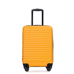20" Carry on Luggage Lightweight Suitcase, Spinner Wheels, Orange