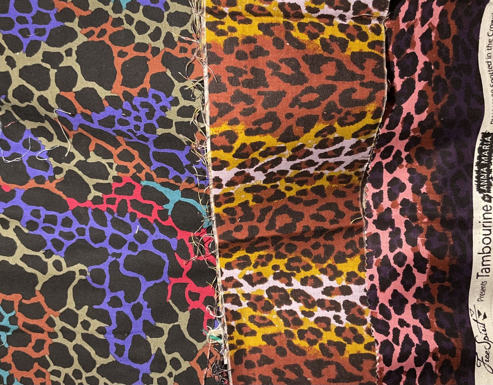Leopard Print Fabric Strips