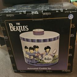 ​🥁 2004 Beatles "Animated" Cookie Jar - NEW IN BOX
