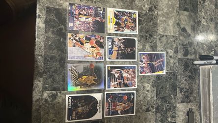 NBA cards - Reggie Miller 9 card lot