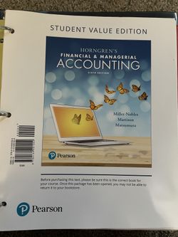 Financial & Managerial Accounting 6th Edition Looseleaf Book