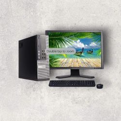 Dell OptiPlex Desktop Computer 9020 SFF Core i5 Processor 8GB Memory 256GB Solid State Drive DVD Wi-Fi with a 20" LCD Monitor - PC Windows 10


