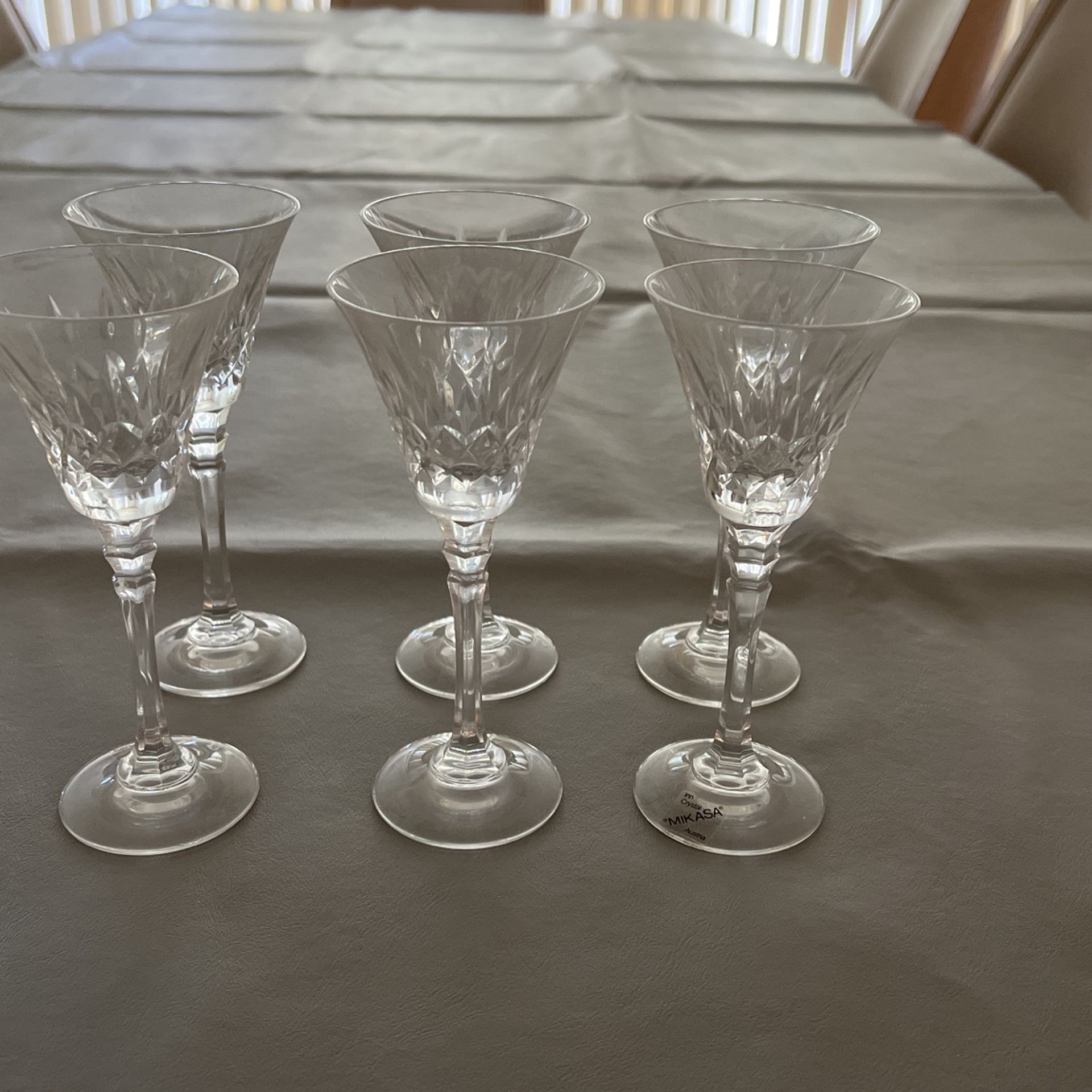 Mikasa Crystal Cordial Glassware