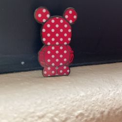 Mickey Mouse Pin - Red And White Polka Dot