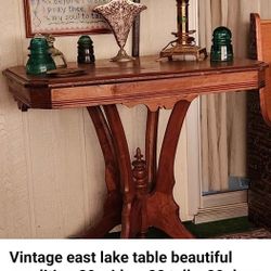 Vintage East Lake Parlor Table 