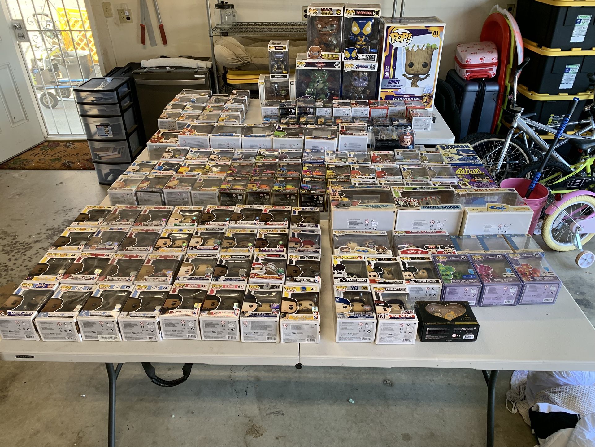 Funko Pop lot NBA NFL Marvel Disney DC Pokémon Etc.