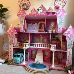 Giant Barbie Doll Castle Wooden