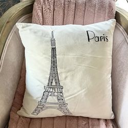 Paris Eiffel Tower Pillow