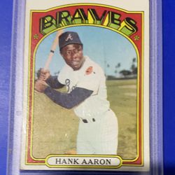 Hank Aaron 1972 Topps card