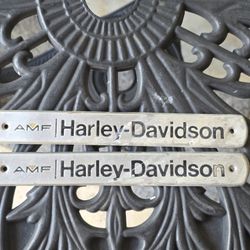  .Harley Davidson AMF Boattail FX Tank Badges 