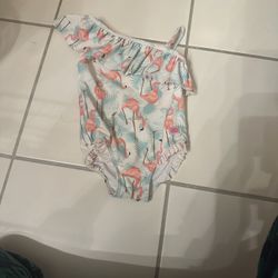 Ruffle Butts Tropical Flamingo One-Piece Swimsuit