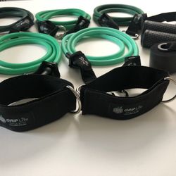NEW Home Cables Resistance Bands Set (stackable 150lbs & hypoallergenic) 