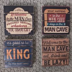 Man Cave Coasters. Perfect For Father's Day