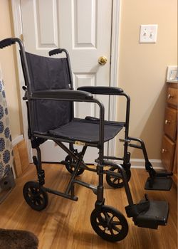 Drive Medical Steel Transport Wheelchair  – Excellent Condition
