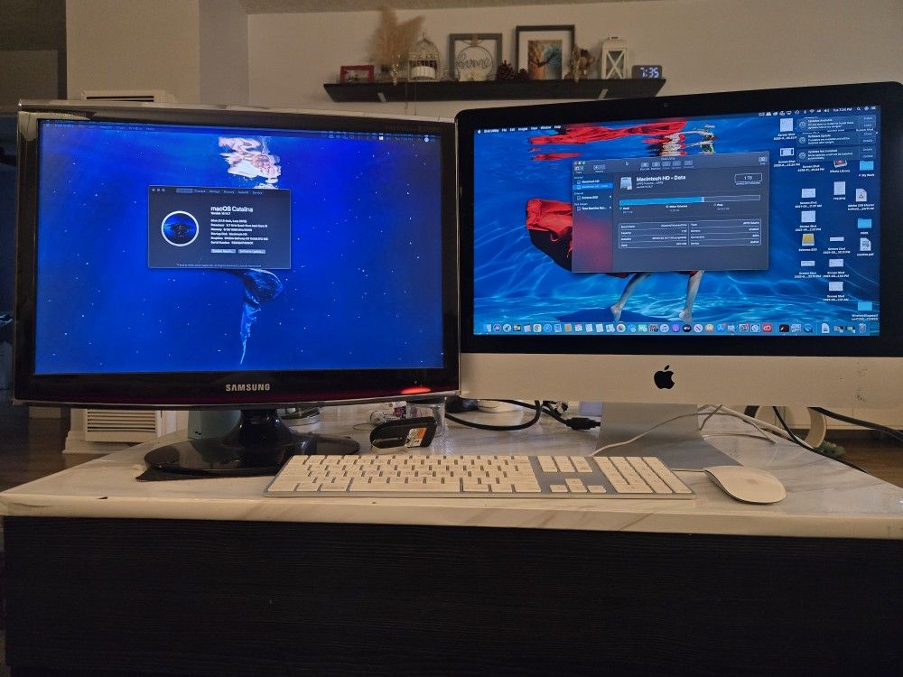 iMac 21.5 inch Late 2012 os Catalina with dual monitor