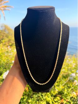 14k rope chain 22”