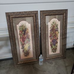 Wall Hanging  2 Large Frames ( Vintage)