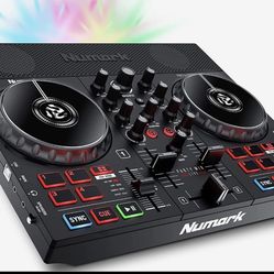 DJ Mixture With Headphones