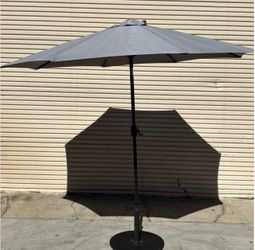 7' Grey Round Umbrella #4514