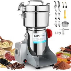 Electric Grain Mill Grinder - Swing Type 3500W 110V 2500g Commercial Spice Grinder,Suitable for Flour,Corn,and Coffee,Indian Spices,Herbs,Pepper(2500g