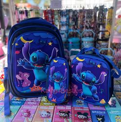 Stitch 3 piece backpack set $25