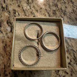Silver 925 Rings Size 8