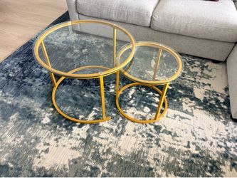 Moving Sale- Glass coffee tables like new