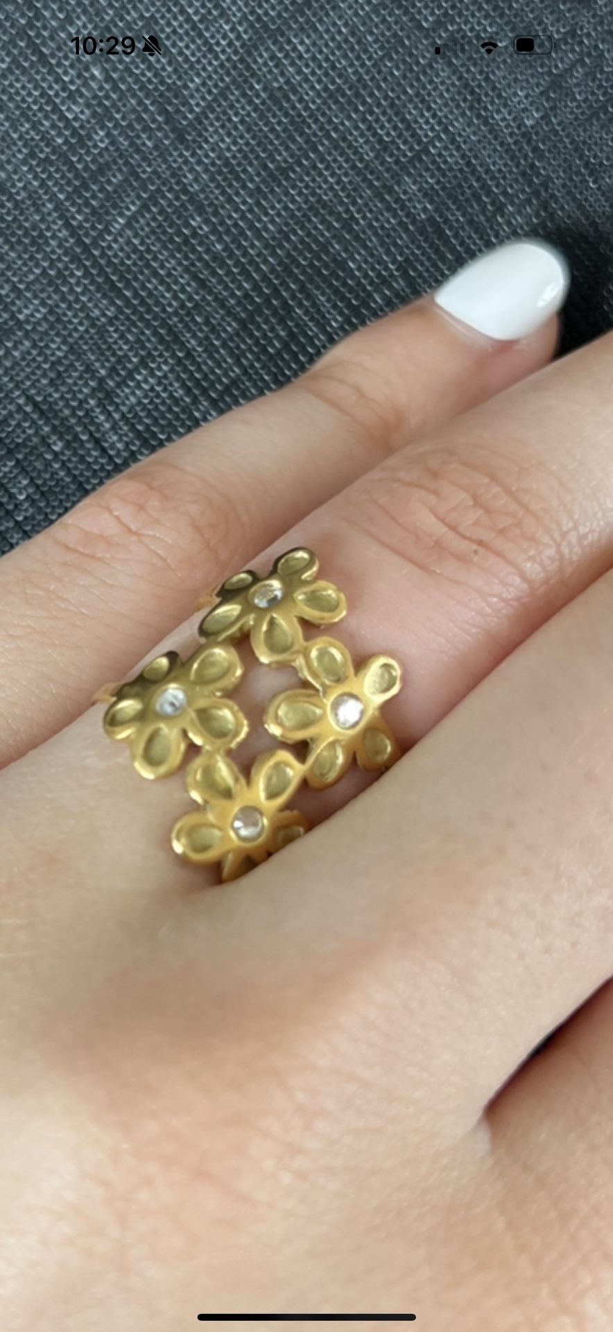 Elegant Hand Made Swarovski Design Ring