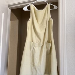 Rihoas Light Butter Yellow Boat Neck Mini Dress - BRAND NEW