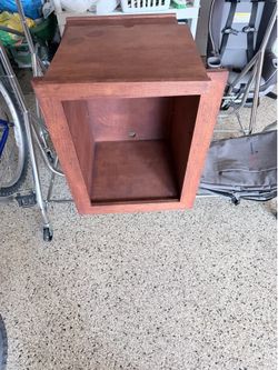 Free wood cabinet with shelves and bookcase