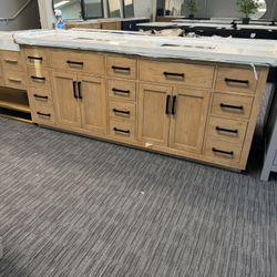 84” Bathroom Vanity In Wood Color 