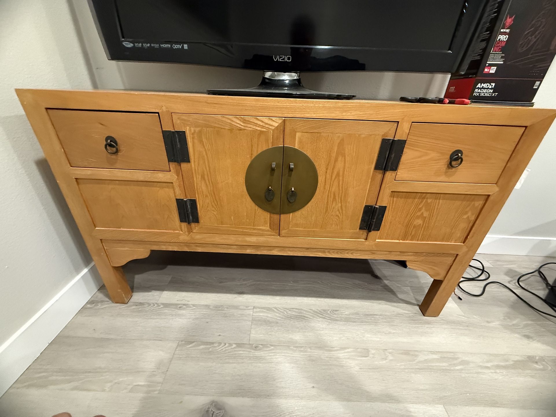 Wood Dressing Table 16x50x29 ( W x L x H) Inches