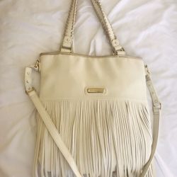 Steve Madden Cream Fringe Leather Bag- BRAND NEW