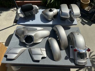 2016–2022 Harley-Davidson Street Glide OEM Complete Tin Take-Offs – Silver Fortune