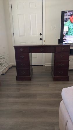 wood desk