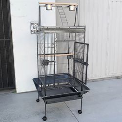 (Brand New) $155 Large 68-inch Tall Bird Cage with Rolling Stand for Parrots Parakeets Cockatiel Lovebird 