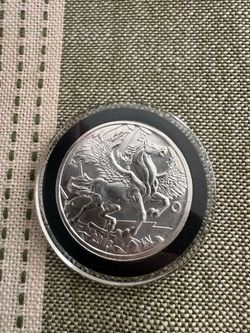 2013 Pegasus Silver Coin in Capsule