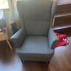 Comfy Oversized Gray Armchair 