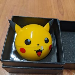 50mm Pikachu Herb Grinder with Gift Box 3 Piece Aluminum Pokemon 