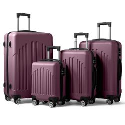 New! 4x Suitcase set. 16" 20" 24" 28" Multifunctional Luggage Capacity Suitcase TSA Lock