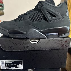 Men Jordan Retro 4 Size 14 Black Cat
