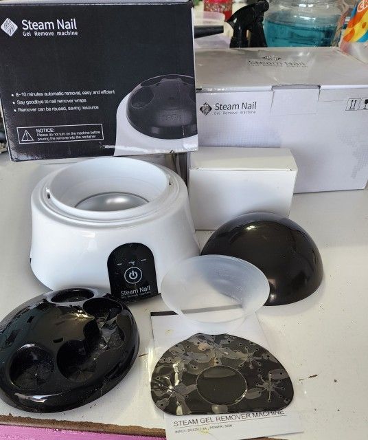 2 Steam nail gel remover machine