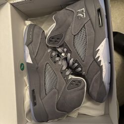 Jordan wolf grey 5 9.5 worm once