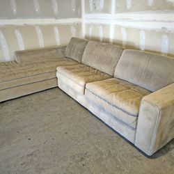Suede Sectional Sofa