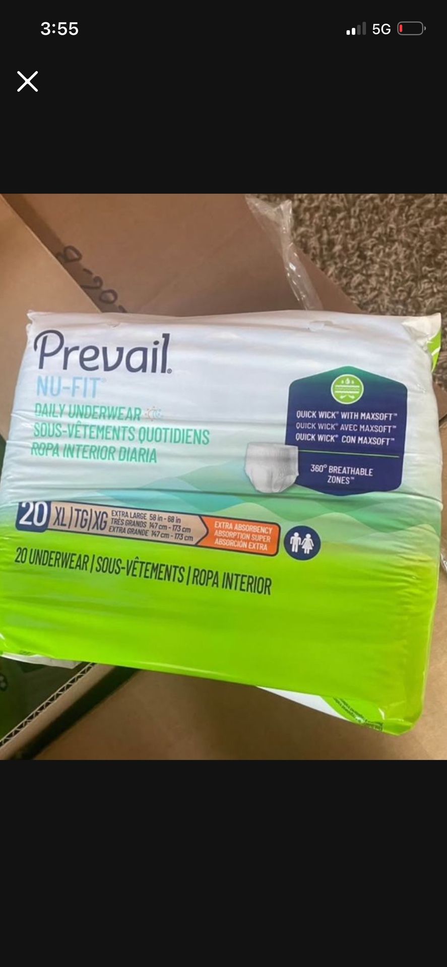 Adult XL Undergarments
