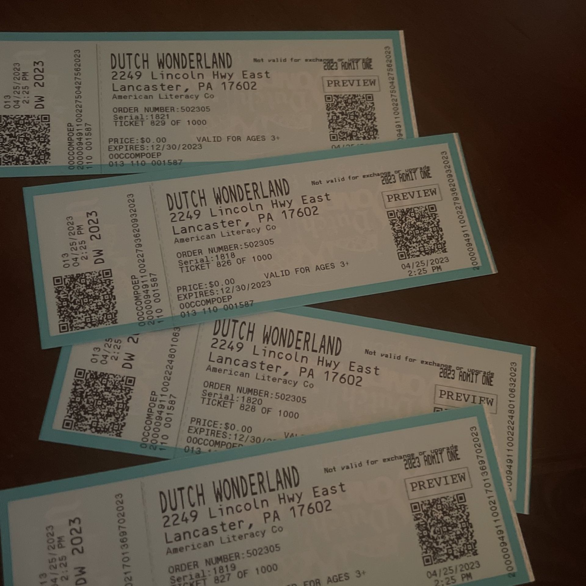 4 Dutch Wonderland Tickets for Sale in Harrisburg, PA OfferUp