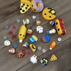 32 Multi Squishy Foam Animals, Pup Paws, Food