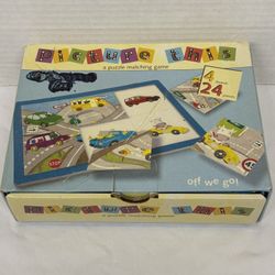 Mudpuppy Picture This Puzzle Matching Game -4 Boards 24 Pieces Complete
